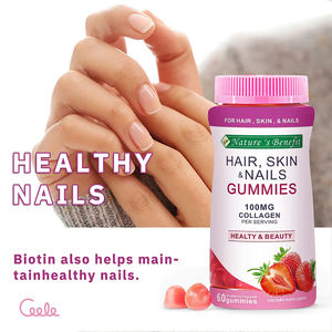 Gomitas Avanzadas para Cabello, Piel y Uñas Nature's Benefit |   6000mcg de Biotina + Vitaminas C/E |   Sabor Fresa 80 Unidades - Product Image 3