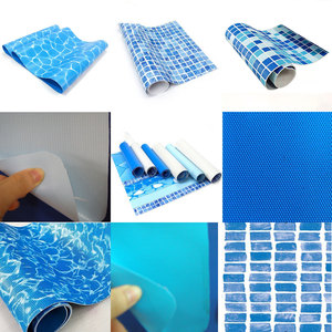 Nhà cung cấp lớp lót hồ bơi, lớp lót hồ bơi vinyl PVC có logo mảnh ghép tùy chỉnh cho hồ bơi trên mặt đất - Product Image 5