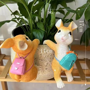 Đồ trang trí động vật dễ thương, & điêu khắc treo tường Thỏ Nhỏ & vườn ngoài trời & Leo Sân & trang trí cây cho quà tặng - Product Image 2