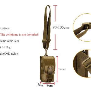 Sac tactique universel d'extérieur 5,8 pouces pour téléphone portable, étui de protection à crochet, pochette Molle pour ceinture, pochettes pour téléphone portable - Product Image 2