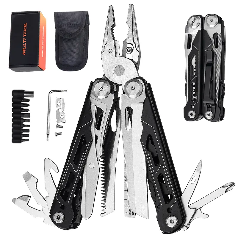 15-In-1 Multifunctionele Draagbare Outdoor Camping Set Kwaliteit Verbeterde Duurzame Merk Vervanging Multi Tool Tang Mes Diy