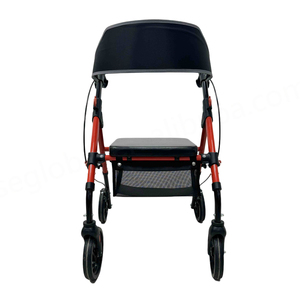 CA511 Factory Direct Sale Elderly & Disable Folding Rollator Walker with <b>Seat</b> <b>Walking</b> Aid - Product Image 5