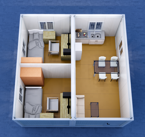Casa Contenedor Desmontable Económica <span class=keywords><strong>en</strong></span> Oferta, Habitación Móvil, Casa Contenedor con Cocina y Baño - Product Image 4