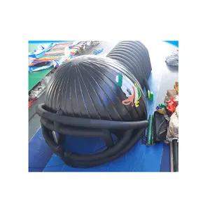 New Design Commercial High School Giant Arch Inflatable Football Team Helmet Tunnel Entrance Tent For Sport Teams