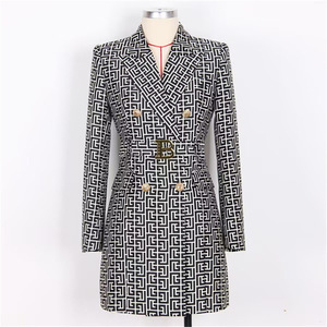 X898 # vendite calde abiti da ufficio da donna abiti da carriera manica lunga abito da donna abito da ufficio eleganti abiti Blazer <span class=keywords><strong>con</strong></span> <span class=keywords><strong>cintura</strong></span> - Product Image 4