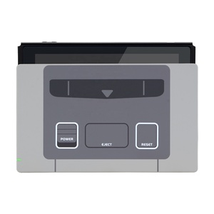 SFC SNES Classic EU Style Custom Faceplate Soft Touch Grip DIY Replacement Housing Shell for Nintendo <b>Switch</b> Charging Dock - Product Image 5