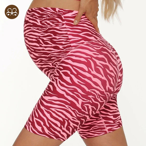 Abbigliamento da allenamento per maternità personalizzato <span class=keywords><strong>pantaloncini</strong></span> da bici per maternità in gravidanza a vita alta a copertura totale - Product Image 1