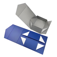 Boîte-cadeau magnétique pliante de luxe recyclable facile à assembler stratification brillante de papier de carton rigide dur pliage de luxe de qualité supérieure
