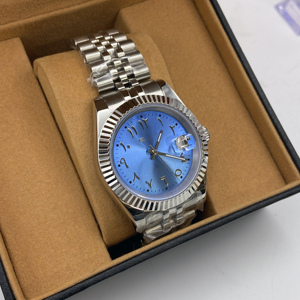 Men's Business Stainless Steel <b>Automatic</b> Mechanical Watch with Arabic Numerals Dial NH35 Movement <b>Wristwatch</b> - Product Image 3
