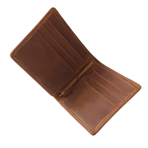 <span class=keywords><strong>Portefeuille</strong></span> bifold en <span class=keywords><strong>cuir</strong></span> Crazy Horse léger, élégant et vintage, fait main, très apprécié, pour <span class=keywords><strong>homme</strong></span>, usage quotidien - Product Image 5