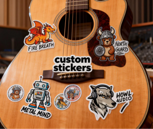 Oem Printing Custom logo <strong>Cheap</strong> Waterproof Sticker Adhesive Label Printing Pvc Vinyl Die Cut Sticker for <strong>Laptops</strong> Guitars suitcase - Product Image 6
