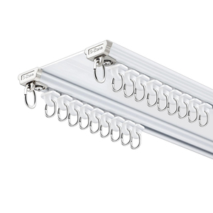 Sinh thái thân thiện của nhãn hiệu kéo trần gắn khách sạn dài đôi Hidden <span class=keywords><strong>Curtain</strong></span> Rod phụ kiện nhôm <span class=keywords><strong>Curtain</strong></span> theo dõi đường sắt - Product Image 2