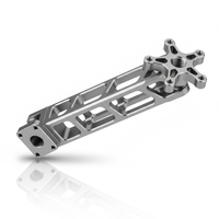 Services d'usinage CNC de haute précision pour la coque principale de chien robot, composants de châssis de robot en alliage d'aluminium personnalisés