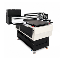 Impressora UV de precisão com 3 cabeças i3200 e verniz brilhante, máquina UV de 600x900mm para acrílico, vidro e metal.