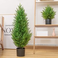 Arbre magnifique, pin artificiel en soie, tulipe bovitae, fausses plantes en pot, livraison UV