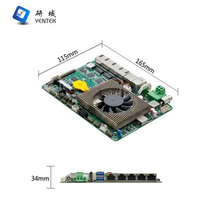 Placa base industrial EPIC de 4 pulgadas HD + LVDS o EDP 5 Ethernet DDR4 POE, equipo de automatización, placa base SBC con 6 * USB 2 * COM