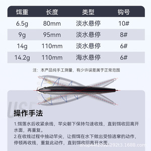 เหยื่อปลอม King Lua Minnow ขนาด 10 ซม. แบบพลาสติก สำหรับตกปลาแบสในน้ำเค็ม - Product Image 2