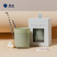 Boîtes rigides pliables élégantes et modernes pour emballages de bougies personnalisées, impression UV, boîte cadeau en papier