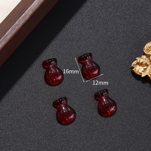 Venta al por mayor Feng Shui bolsa de dinero colgante ágata imitación Jade joyería blanco rojo <span class=keywords><strong>verde</strong></span> <span class=keywords><strong>cian</strong></span> suerte y accesorios auspiciosos - Product Image 3