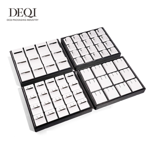 DEQI Portable Moden Style Jewelry <strong>Display</strong> Tray Jewelry <strong>Display</strong> Tray <strong>Ring</strong> Earring Pendant <strong>Display</strong> Organizer Plastic Jewelry Tray - Product Image 5