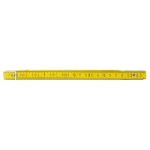 Mètre pliant en bois jaune Outil de mesure et de jauge de longueur de 2m - Product Image 1