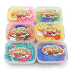 Vui 23Cm Cổ Điển Cầu Vồng Màu Ma Thuật <span class=keywords><strong>Worm</strong></span> Với Bóp Nhanh Chóng Mờ Worms Ma Thuật Lừa wiggly Sang Trọng <span class=keywords><strong>Worm</strong></span> Đồ Chơi Cho Trẻ Em - Product Image 1