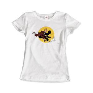 T-shirt Tintin et Milou (Snowy) frappés par un projecteur - Product Image 2
