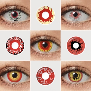 Miễn phí vận chuyển Sharingan Kính áp tròng pseyeche Halloween whiteout sclera Mason Kính áp tròng Kakashi Sasuke màu địa chỉ liên lạc - Product Image 6