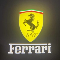 Projecteur de bienvenue laser pour portière de voiture Ferrari, lampe de courtoisie 12V 18W, kit de modernisation