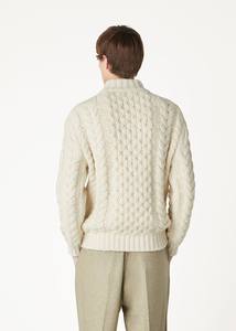 Old Money Style hommes affaires pull pull hiver épais <span class=keywords><strong>Paul</strong></span> col torsadé tricots brodé Logo demi-cou pull hommes - Product Image 4