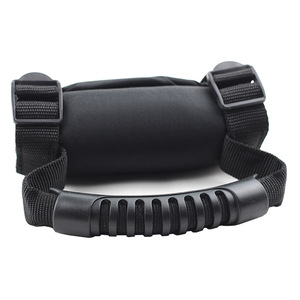 Poignées de sécurité pour barre anti-roulis UTV, poignées souples en tissu OXFORD noir, ajustement universel, ceinture de sécurité passager, rénovation/amélioration, garantie 12 mois - Product Image 1
