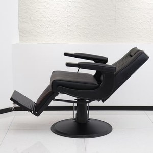 Fauteuil de coiffure et de coloration professionnel avec pompe hydraulique grande capacité et appui-tête pliable - Product Image 4