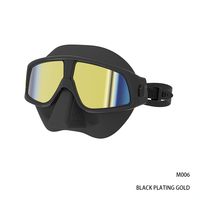 Lunettes de natation personnalisées en verre trempé mat et silicone liquide Masque de plongée sous-marine en apnée