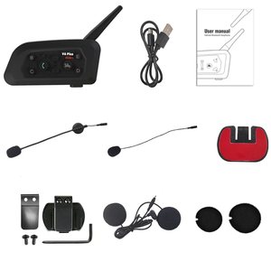 Vente directe usine : Casque Bluetooth pour moto avec fonction de commutation 6 personnes et portée de 800 m - Product Image 1