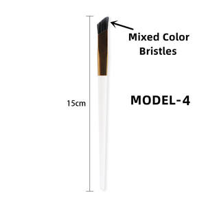 Brosse à sourcils carrée de haute qualité brosse à sourcils carrée inclinée brosse correcteur en toile lisse 4d brosse à timbre pour sourcils - Product Image 4