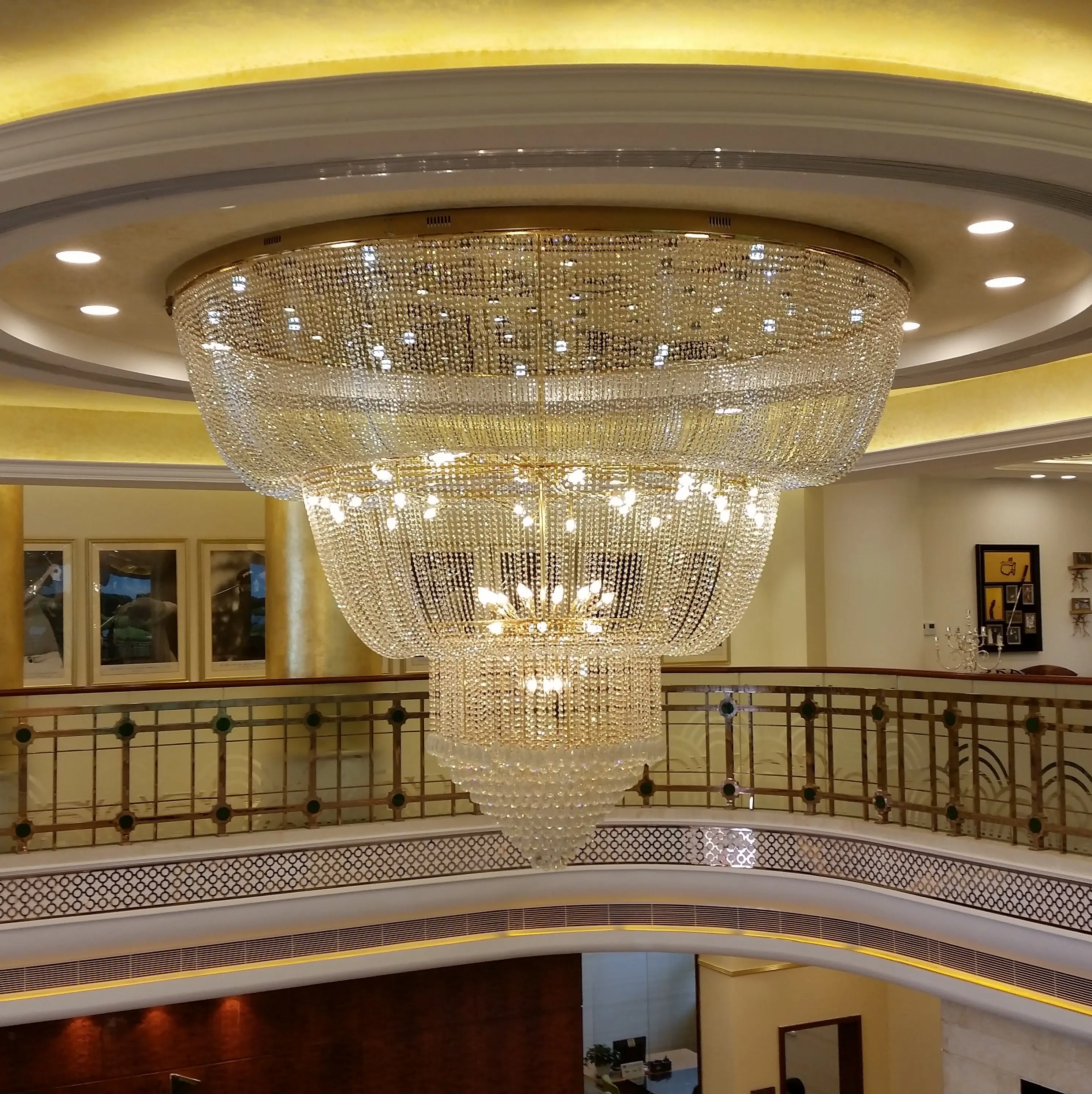 Zhongshan – grand lustre décoratif classique pour chambre à coucher, Casino, luxueux, doré, Design moderne, éclairage