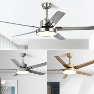 Ceiling Fan Light With Led Light 56cm Fixed Blade For Living Room And Study Inverter Silent Design - Product Image 1