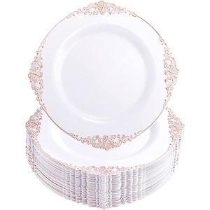 Hot Stamping Disposable Dragon Pattern Dinner <b>Plate</b> Set 7.5/10.25 Phnom Penh Relief Hard PS <b>Plastic</b> Dish for <b>Party</b> Occasions - Product Image 4