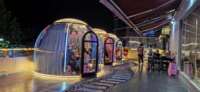 Maison zone scénique commerciale chambre transparente chambre à bulles hôtel chambre ciel étoilé tente dôme polycarbonate