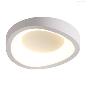 Plafonnier LED moderne minimaliste IP65 avec télécommande, style crème, en acrylique et fer, à montage en surface, pour couloir, entrée, hall d'entrée - Product Image 6