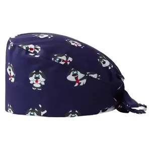 Gorro Quirúrgico para Mujer, Estilo Verano, para Doctoras, Enfermeras, Hombres, Cirugía, Anestesia, con Estampado, Transpirable y Elástico - Product Image 5
