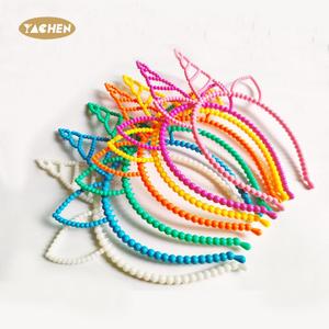 Yachen Cô Gái Nhựa Unicorn Đảng Phụ Kiện Tóc Unicorn Sinh Nhật <span class=keywords><strong>Headbands</strong></span> Trang Trí Cho Sinh Nhật Cosplay Đảng Nguồn Cung Cấp - Product Image 1