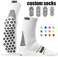 Chaussettes de sport antidérapantes personnalisées de haute qualité pour hommes, idéales pour le football et le soccer, avec motif numérique, pour le printemps