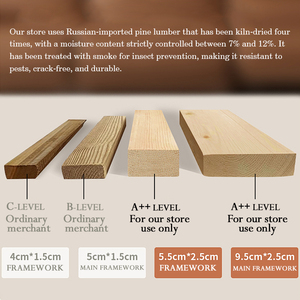 Gabinetes de Cocina Ecológicos Personalizados WICCAMEN, Aparador Integrado de Pared, Madera de Roble Macizo con Acabado Lacado, para Toda la Casa - Product Image 5