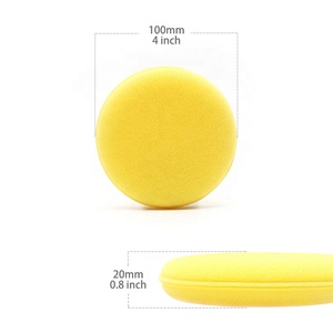 Xinricky bền màu vàng miếng bọt biển tẩy lông bọt Applicator Pads Đối với xe chăm sóc - Product Image 2
