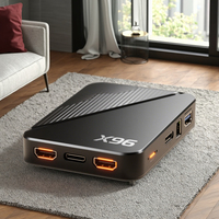 Amlogic Android 13 Personalizado S905X3 WiFi de Doble Banda para Centro de Transmisión Multimedia, TV Box de 4GB con Control Remoto para Uso en Oficina