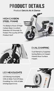 Vélo électrique R9, source d'usine, vélo électrique, scooter, cyclomoteur, moto, 500W, 800W, 1000W, 1200W, vélo électrique R9 - Product Image 6