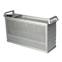 Boîtier de sous-rack modulaire enfichable en aluminium anodisé 3U IP54 avec joints EMC, ventilé, longueur personnalisée, pour boîtier de commande et châssis