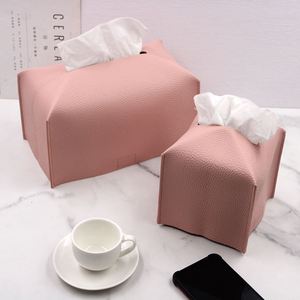 กล่องใส่กระดาษทิชชูทรงสี่เหลี่ยม ดีไซน์สวยงาม ทำจากหนัง PU ใช้งานได้จริง - Product Image 6