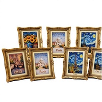 Aimant de réfrigérateur 3D en résine, motif chef-d'œuvre Van Gogh Paris, décoration d'intérieur, autocollant magnétique, souvenir de voyage, cadeau
